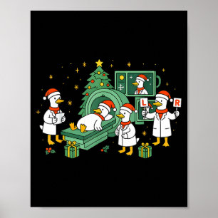 Póster Ganso Divertido Radiología Tomografía Computarizad