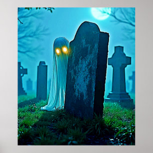 Póster Gantasma inquietante de Graveyard Ghost