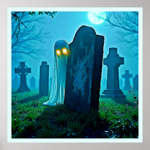 Póster Gantasma inquietante de Graveyard Ghost
