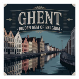 Póster Gante – Joya Oculta de Bélgica