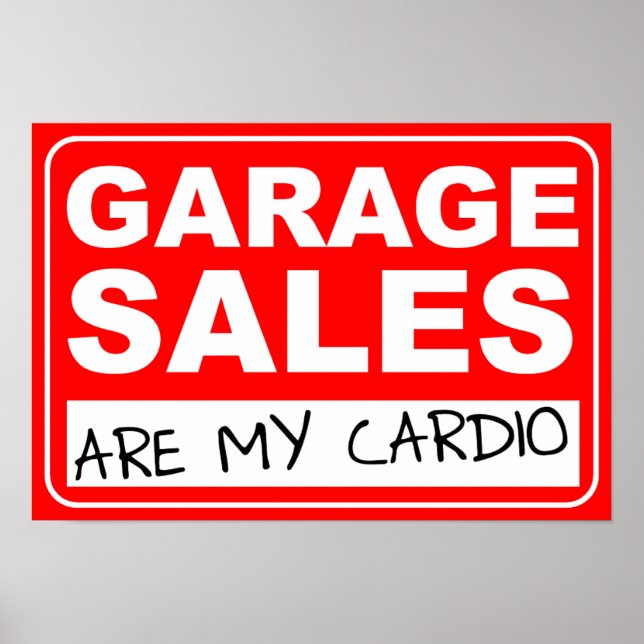 Póster Garage Sale Cardio Poster (Frente)