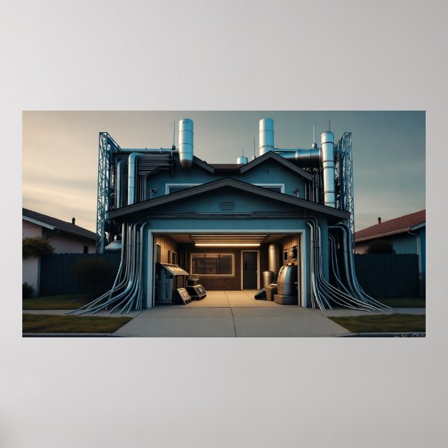 Póster Garage Tech Upgrade matte poster (Frente)