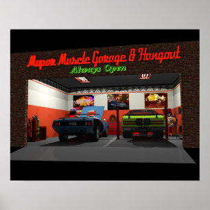 Póster Garaje de Mopar