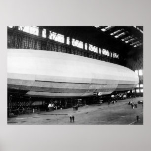 Póster Garaje del dirigible, los años 20