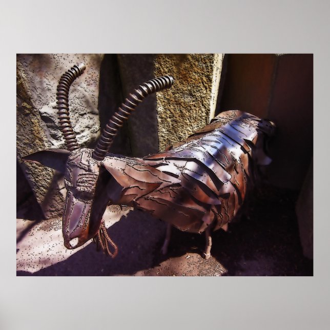 PÓSTER GARBAGE COMIENDO CABRA DEL PARQUE RIVERFRONT DE SP (Frente)