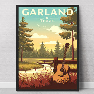 Póster Garceta Antigua Texas
