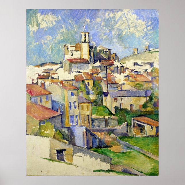 Póster Gardanne - Paul Cezanne - c1885 (Frente)