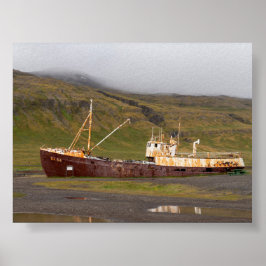 Póster Gardar BA 64 shipwreck