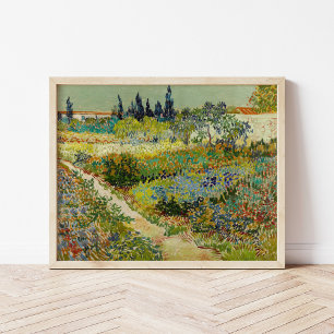 Póster Garden at Arles Vincent Van Gogh