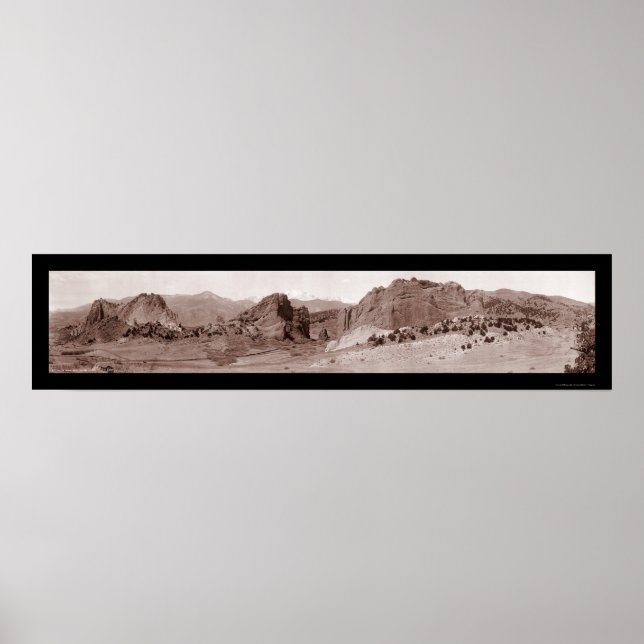 Póster Garden of Gods CO Photo 1913 (Frente)