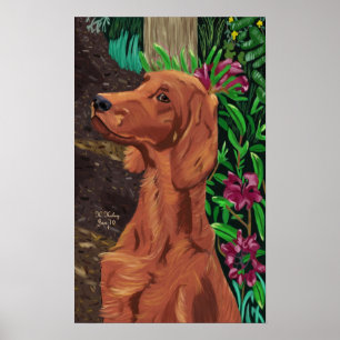 Póster Garden Setter poster