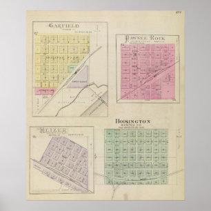Póster Garfield, Pawnee Rock, Heizer, Hoisington, Kansas