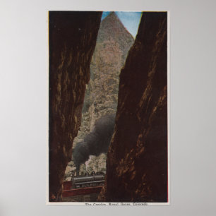 Póster Garganta real, CO - vista de una grieta en real