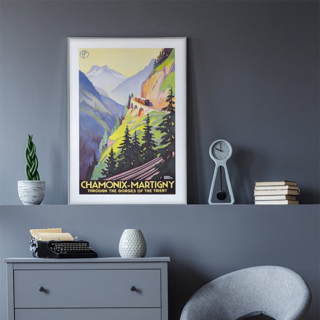 Póster Gargantas de Chamonix-Martigny para viajes trienal (Subido por el creador)