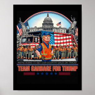 Póster Garge Para el equipo de Trump Agarrar Voto Trump D