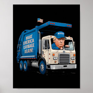 Póster Garge para Trump Haz que el Garge americano sea gr