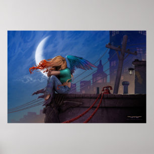 Póster Gargoyle de J. Matthew Root
