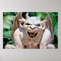 Gargoyle En Poster Jardín