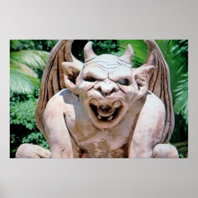 Póster Gargoyle En Poster Jardín (Frente)