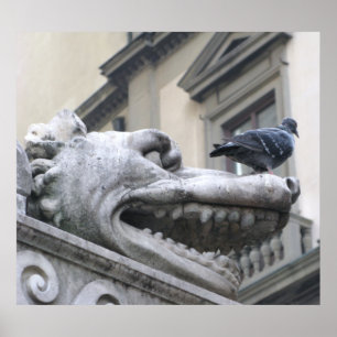 Póster Gargoyle Medieval