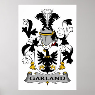 Póster Garland Family Crest