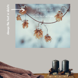 Póster Garland seco y hueco de nieve