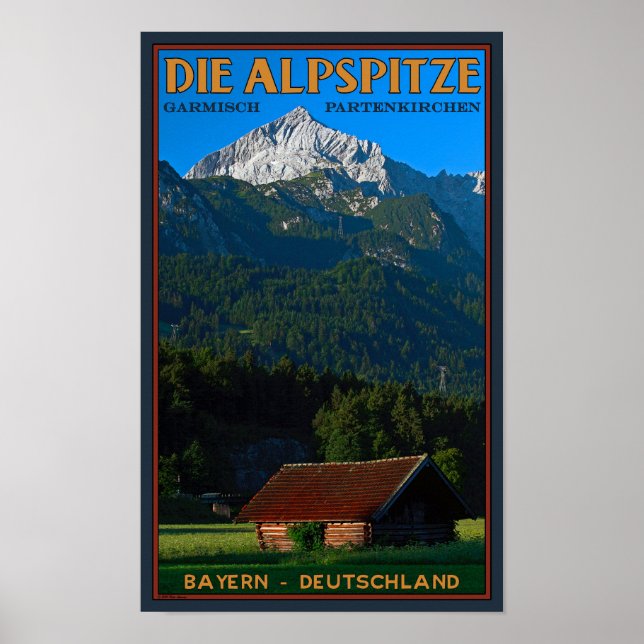 Póster Garmisch - El Alpspitze (Frente)
