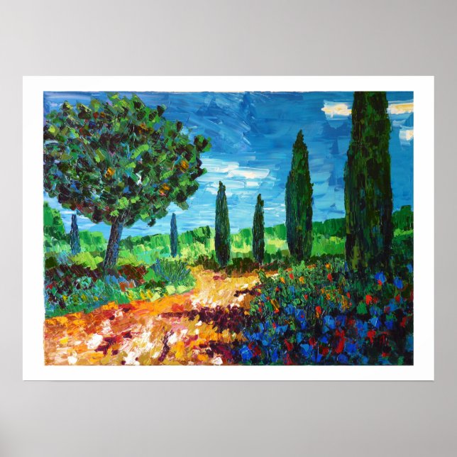 Póster garrigue en Provenza (Frente)