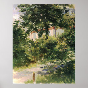 Póster Gartenweg en Rueil Edouard Manet Poster
