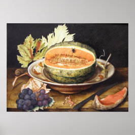 Póster Garzoni - Todavía La Vida Con Uvas Y Un Caracol 16