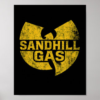 Póster Gas y amplificador de arena; suministro Rústico