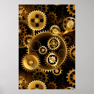 Póster Gases de bronce de vapor sin soldadura