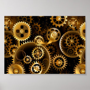 Póster Gases de bronce de vapor sin soldadura