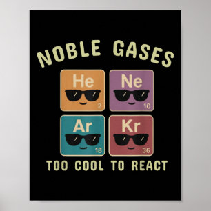 Póster Gases nobles a Guay para reaccionar a un regalo gr