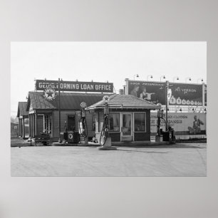 Póster Gasolinera 1925