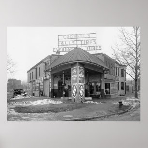 Póster Gasolinera de DC, 1921