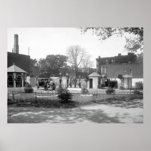 Póster gasolinera de los años 20