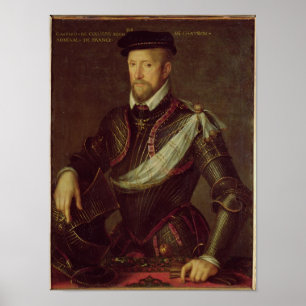 Póster Gaspard II de Coligny Admiral de Francia