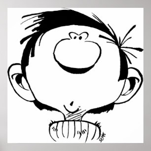 Póster Gaston Lagaffe Guust Flater Gomer Goof por Seppe M