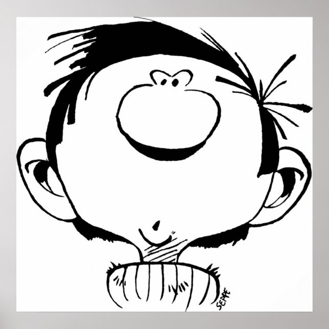 Póster Gaston Lagaffe Guust Flater Gomer Goof por Seppe M (Frente)