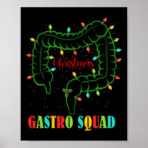 Póster Gastroente: Navidades divertidos de enfermeras de