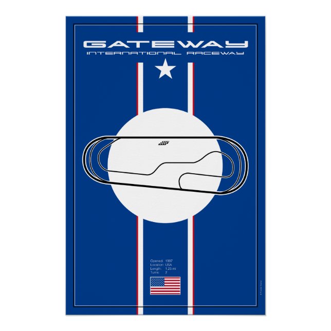 Póster Gateway International Raceway (Anverso)
