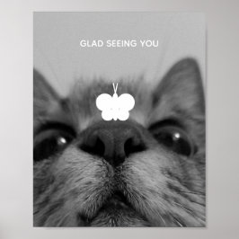 Póster Gatito blanco y negro de 17 años