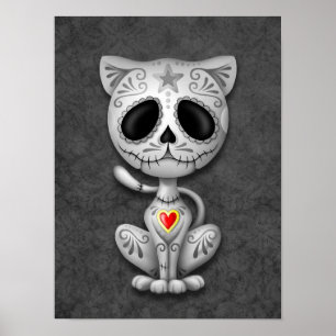 Póster Gatito oscuro del azúcar del zombi
