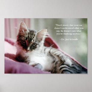 Póster Gatito presumido