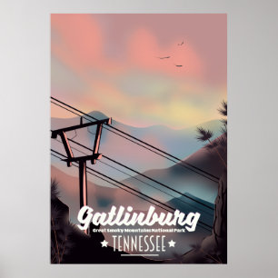Póster Gatlinburg Great Smoky Mountains Tennessee