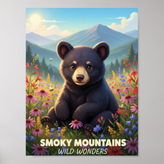 Póster Gatlinburg Smokey Mountains Maravillas Salvajes