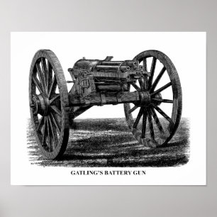 Póster Gatling Gun