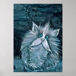 Póster Gato 1 - Mirándote