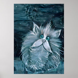 Póster Gato 1 - Mirándote